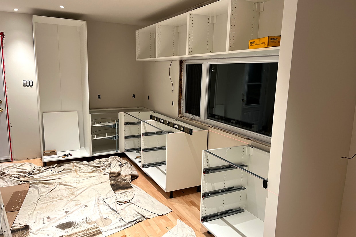 IKEA kitchen installation in Laval