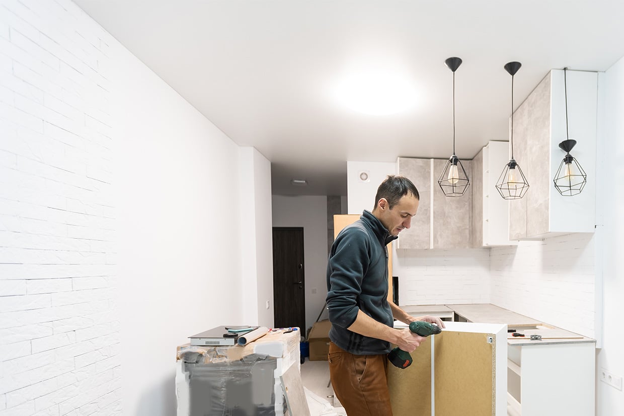 IKEA kitchen installation in Mont-Tremblant
